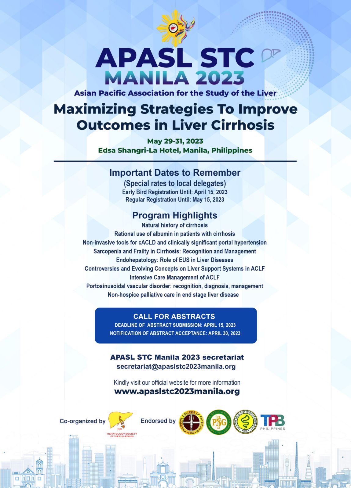 APASL STC Manila 2023 Maximizing Strategies To Improve Outcomes In 